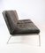 2-Sitzer Sofa aus Edelstahl & schwarzem Leder von Mann für Norr11, 2000er 3