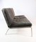 Stainless Steel & Black Leather 2-Seater Sofa by Mann for Norr11, 2000s 3