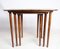 Danish Rosewood Nesting Tables, 1960s, Set of 3 3