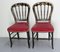 Chaises Napoléon III en Tissu et Bois Peint, France, Set de 2 3