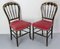 Late 19th Century Napoleon III French Fabric and Painted Wood Chairs, Set of 2 2