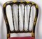 Französische Napoleon III Stühle aus Stoff & Lackiertem Holz, Ende 19. Jh., 2er Set 8