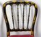 Late 19th Century Napoleon III French Fabric and Painted Wood Chairs, Set of 2, Image 8