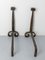 Wrought Iron Fireplace Andirons Firedogs, France, 1960s, Set of 2, Image 2