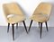 Mid-Century French Wood and Fabric Chairs, 1970s, Set of 2, Image 2