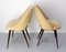 Mid-Century French Wood and Fabric Chairs, 1970s, Set of 2 5