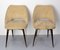 Mid-Century French Wood and Fabric Chairs, 1970s, Set of 2, Image 3