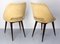 Mid-Century French Wood and Fabric Chairs, 1970s, Set of 2 6