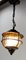 French Ceiling Lamp Iron and Colored Glass Pendant Lustre, 1960s 3