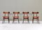 Dutch Dining Chairs by Louis Van Teeffelen for Wébé, 1950, Set of 4 2