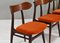Dutch Dining Chairs by Louis Van Teeffelen for Wébé, 1950, Set of 4 6