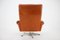 Leather Swivel Armchair from Niili Stopmobbler, Dermark, 1970s 7