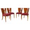 H-214 Dining Chairs attributed to Jindrich Halabala for Up Závody, 1957, Set of 4 1