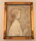 Unbekannter Künstler, Porträt einer jungen Frau, 1951, Bleistift & Aquarell auf Karton 2