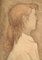 Artista sconosciuto, Ritratto di giovane donna, 1951, Matita e acquerello su cartone, Immagine 3