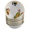 Scodelle Evesham in porcellana con frutta di Royal Worcester, anni '80, set di 8, Immagine 1