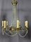 Vintage Chandelier in Bronze and Pampilles 1