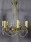 Vintage Chandelier in Bronze and Pampilles 7