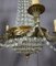 Vintage Chandelier in Bronze and Pampilles 6