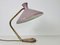 Italienische Tischlampe aus Messing & Violett, Italien, 1960er 6