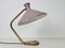 Lampe de Bureau en Laiton et Violet, Italie, 1960s 6