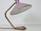 Italian Brass and Violet Table Lamp, Italy, 1960s 4