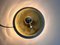 Lampada da parete a forma di disco in ottone attribuita a Cosack, anni '60, Immagine 8