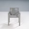 Golfo Dei Poeti Dining Chairs in Gray Leather by Matteo Grassi, 1970s, Set of 10 8