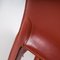 Cab 413 Stühle aus rotem Leder von Mario Bellini für Cassina, 2010er, 6er Set 8