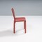 Cab 413 Chairs in Red Leather by Mario Bellini for Cassina, 2010s, Set of 6 6