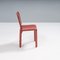 Cab 413 Stühle aus rotem Leder von Mario Bellini für Cassina, 2010er, 6er Set 6