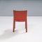 Cab 413 Chairs in Red Leather by Mario Bellini for Cassina, 2010s, Set of 6 7