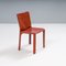 Cab 413 Chairs in Red Leather by Mario Bellini for Cassina, 2010s, Set of 6 4