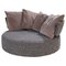 Amoenus Circular Sofa in Gray Fabric by Antonio Citterio for B&B Italia, 2010s 1