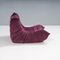 Chaise Togo Aubergine par Michel Ducaroy pour Ligne Roset, 1990s 3