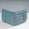 Togo Pale Blue Modular Sofa by Michel Ducaroy for Ligne Roset, 1970s, Set of 2 15