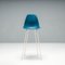 Blaue Hocker aus geformtem Kunststoff von Charles & Ray Eames für Herman Miller, 2022, 6 . Set 3