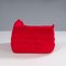 Togo Modular Sofa in Red by Michel Ducaroy for Ligne Roset, 2010s, Set of 3 12