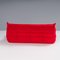 Togo Modular Sofa in Red by Michel Ducaroy for Ligne Roset, 2010s, Set of 3 10