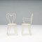 White Metal Garden Table and Heart Chairs by Mathieu Matégot, 1950s, Set of 5, Image 9