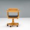 Spring Chair in Beech and Ebony with Wheels by Massimo Scolari for Giorgetti, 1990s 5