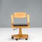 Spring Chair in Beech and Ebony with Wheels by Massimo Scolari for Giorgetti, 1990s 2