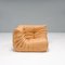 Canapé Togo en Cuir Marron Camel par Michel Ducaroy pour Ligne Roset, 1980s, Set de 5 9