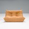 Togo Sofa Set in Camel Brown Leather by Michel Ducaroy for Ligne Roset, 1980s, Set of 5 7