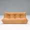 Togo Sofa Set in Camel Brown Leather by Michel Ducaroy for Ligne Roset, 1980s, Set of 5 10