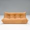 Togo Sofa Set in Camel Brown Leather by Michel Ducaroy for Ligne Roset, 1980s, Set of 5, Image 10