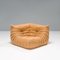 Togo Sofa in Camel Brown Leather by Michel Ducaroy for Ligne Roset, 1980s, Set of 5 7