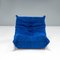 Canapé Togo en Alcantara Bleu par Michel Ducaroy pour Ligne Roset, 2000s, Set de 5 5