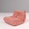 Divano modulare Togo rosa di Michel Ducaroy per Ligne Roset, set di 5, Immagine 10