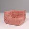 Pink Modular Togo Sofa by Michel Ducaroy for Ligne Roset, Set of 5 12